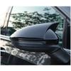 For VW Golf MK8     Car Rearview Side Mirror Cover Wing Cap Exterior Door Housing Shell Trim ABS  Carbon/Black