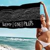 Popular T-Twenty One Pilot Bath Towel Microfiber Soft Water Absorbing Breathable For Girl Kids Decorative Cartoon Beach Towel