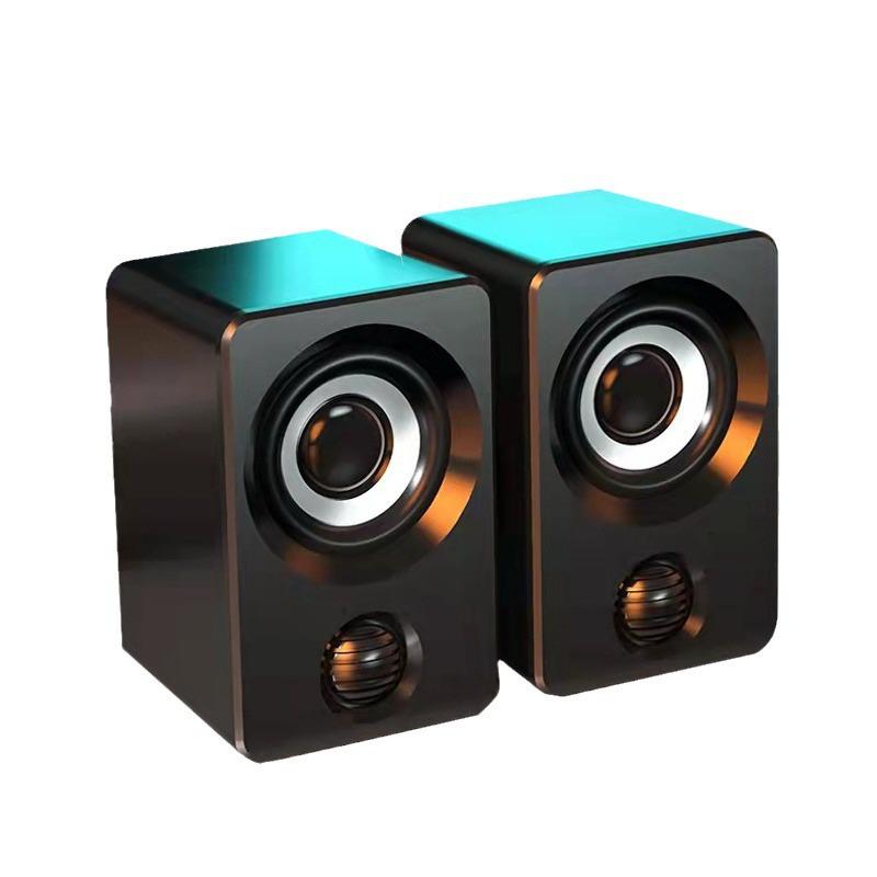 X9 Compact USB Desktop Speaker - Mini Audio Subwoofer for Laptop