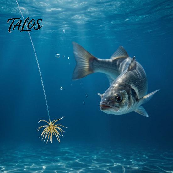 Bionic Fishing Lure 2Pcs Sea Urchin Lure, 11cm/10g Floating Topwater Artificial Professional Gear Bait, Fuzzy Soft for Freshwater Saltwater