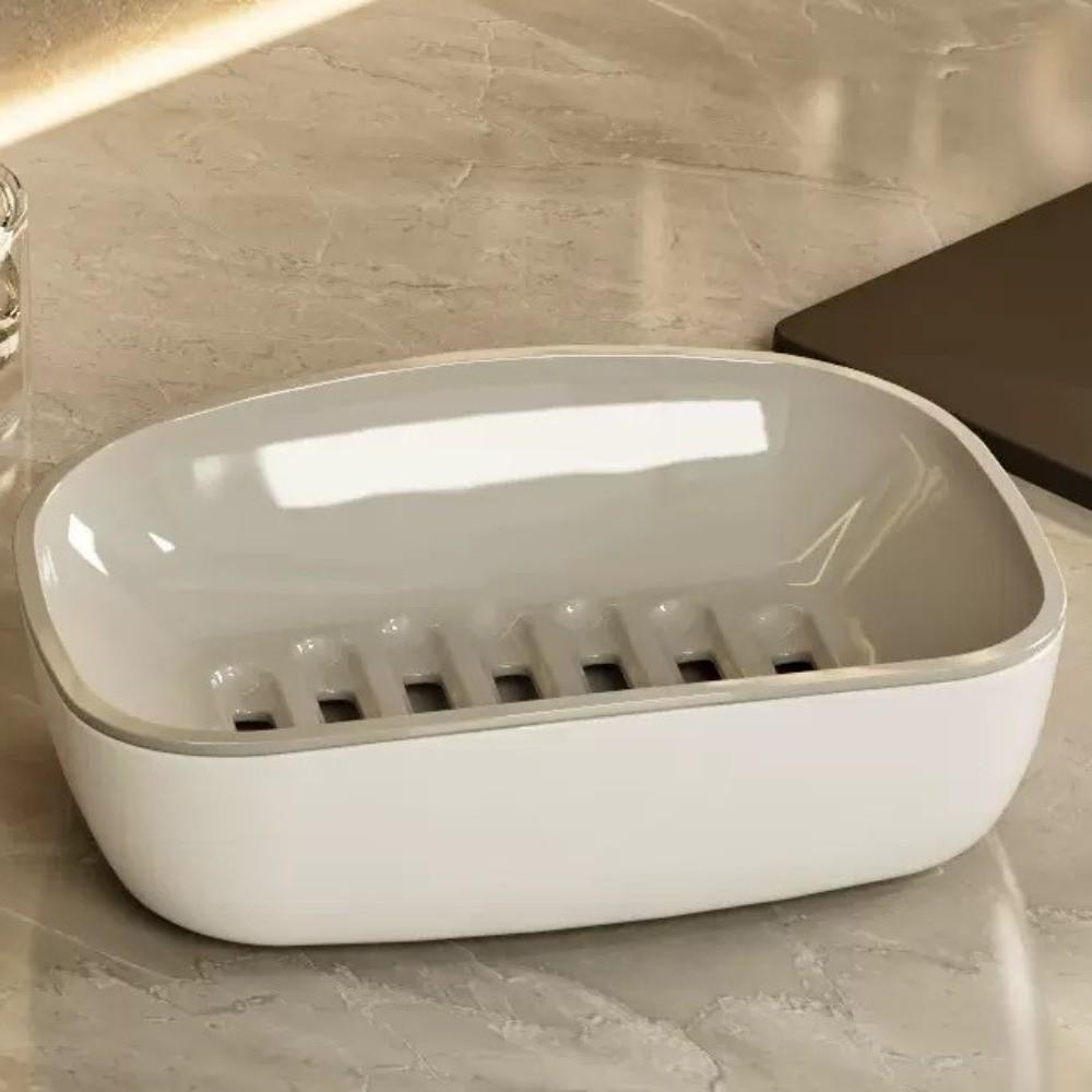 Fast Drying Double Layer Soap Box Plastic Soap Dish Holder Storage Rack Drain Soap Box Travel