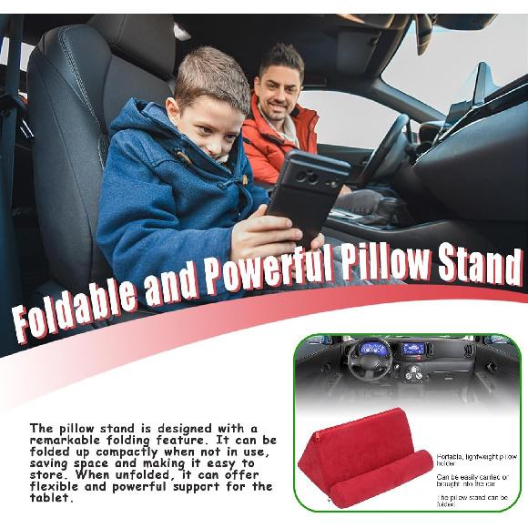 Pillow Tablet Stand Holder Mobile Phone Support Ipad Pillow Stand Lap Samhousing Bed Rest Cushion Tablet Reading Holder for Book Kindle Tab iPad