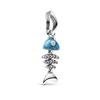 925 Silver Sparking Clear Spacer Star Flower Heart Clip Charm Beads Pendant Fit Bracelet Necklace