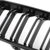 Gloss Black Front Kidney Grille Fit BMW 3 Series F30 F35 2012-2017 Dual Slats