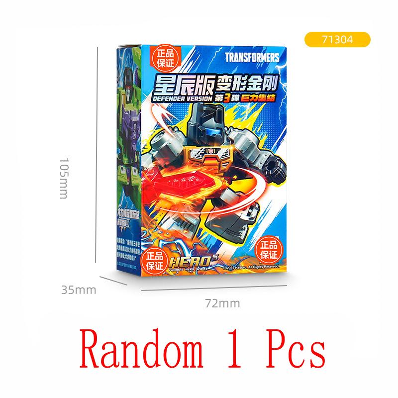 Giocattoli Originali Transformer Blind Box Versione Difensore 1 2 3 Optimus Prime Starscream Bumblebee Blocchi da Costruzione Action Figure