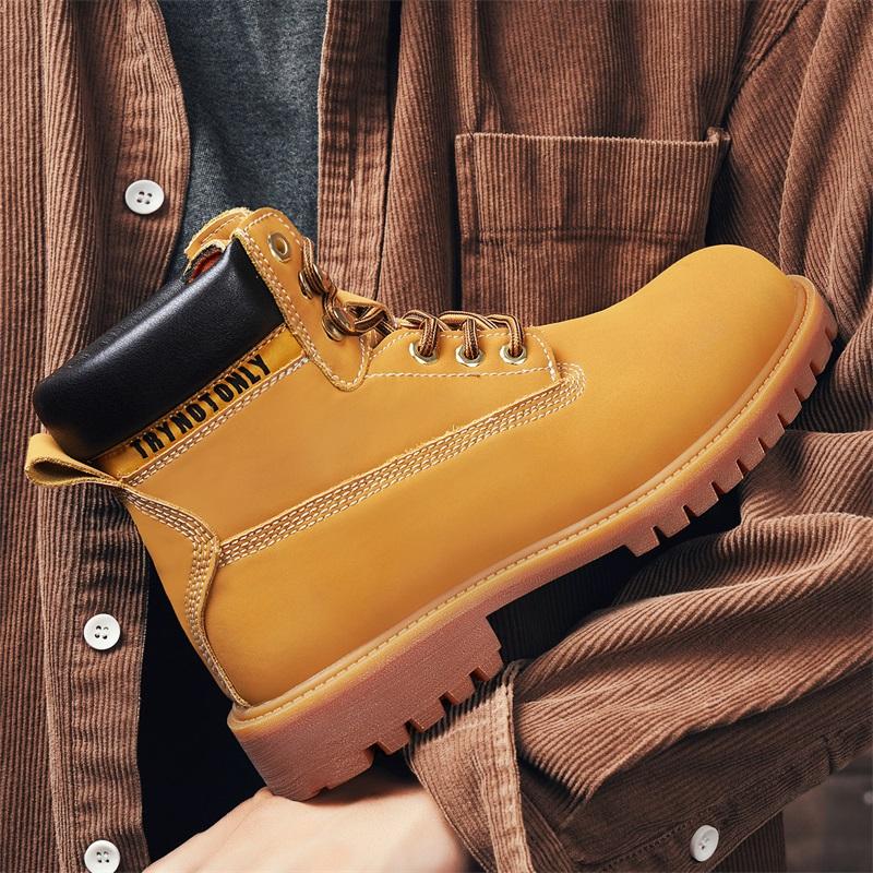 Men's & Women's Ankle Boots Genuine Leather Short Boots Retro Tooling Boots Casual Shoes