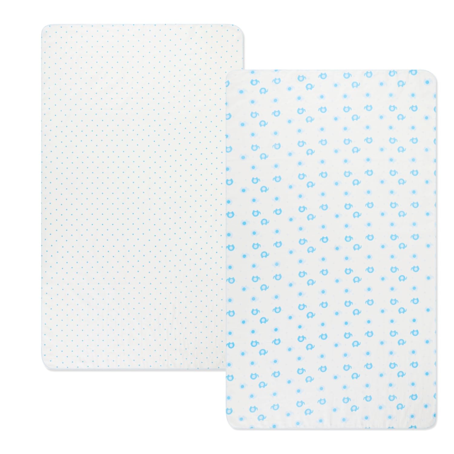 

Набор детских марлевых носовых платков из 2 штук, марлевые большого размера - носовые платки, 100% хлопок, однотонные, (синий) синий