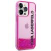 Etui do iPhone 14 Pro Max Karl Lagerfeld Liquid Glitter Różowe