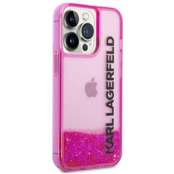 Etui do iPhone 14 Pro Max Karl Lagerfeld Liquid Glitter Różowe