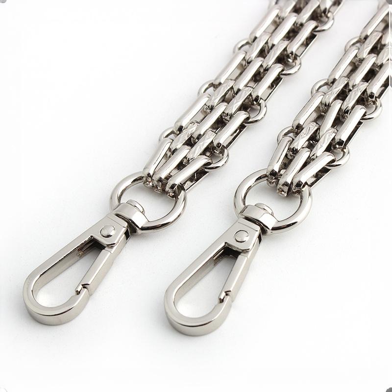 Durable Metal Bag Replacement Chains Detachable Shoulder Straps Multi Sizes 30-120cm for Crossbody Tote Bag DIY Accessories