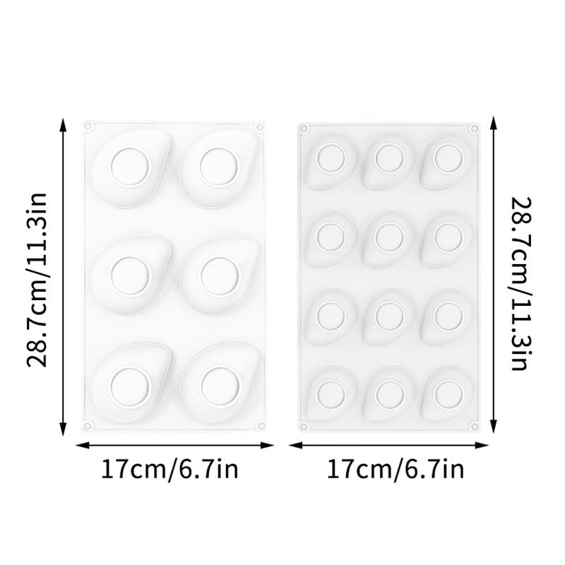 6/12 Cavity Silicone Mold For Mango Mousse Cakes Fruit Shaped Silicone Mold For Chocolate Silicone Mold For French Pastries