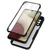 Protective Case - PROSHOP - for Samsung Galaxy A12 - Transparent - Black - Semi-rigid