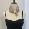Silk scarf new pearl necklace spring and summer thin magnetic buckle lazy silk scarf women's pendant scarf collarbone chain