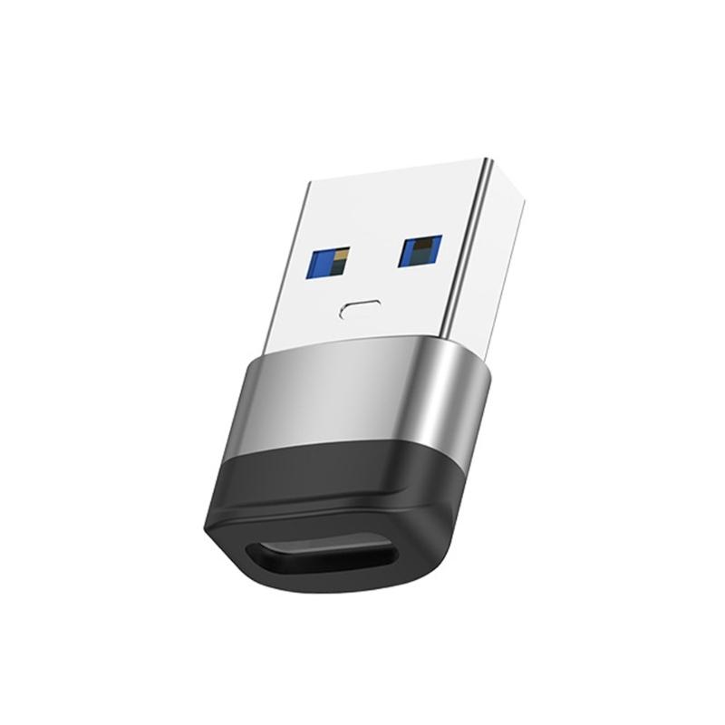 Type C Female to USB3.0 Male Adapter USB A to C Adapter Supports 10Gbps Data Speed Quick Charging for Phones Tablets