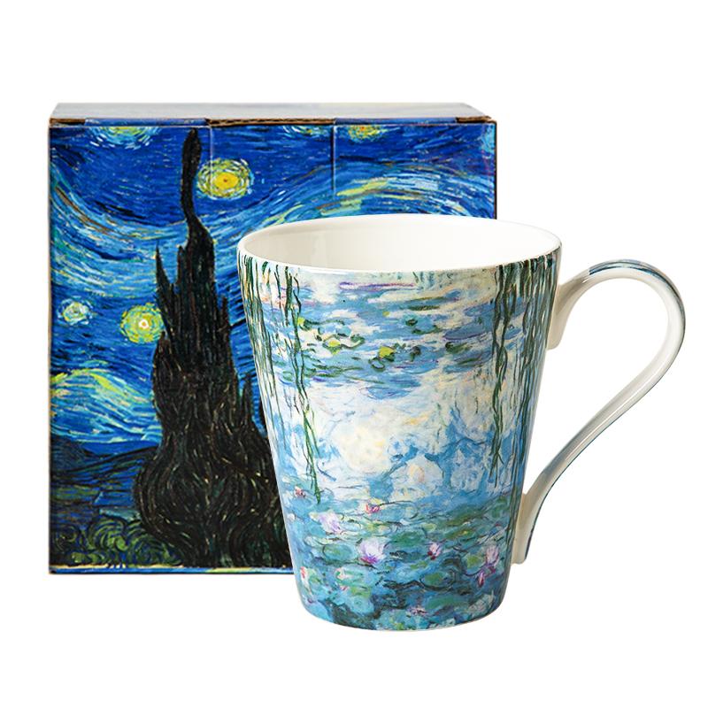 Bone China Mug Light Luxury Afternoon Tea Cup European Style Couple Coffee Mug Office Bone China Cup Exquisite