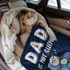 Dad's Besting His Eyes Blanket - Playful Cartoon Design, Soft Cosy Throw for Dad - Perfect for Lazy Afternoons, Home Decor