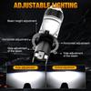 2Pcs H4 LED Dual Projector Lens Car Headlight Bubs Kit Motorcycle Canbus 90W 30000LM High Low Beam Light W/ Turbo Moto Lamp LHD 6000K White