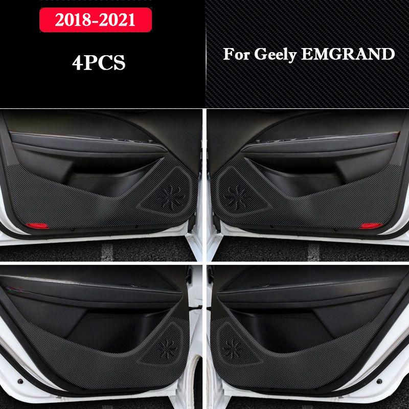 For Geely EMGRAND 2018-2026 Car Door Anti-kick Pad Interior Modification Decorative Stickers Mat Auto Refit Accessories