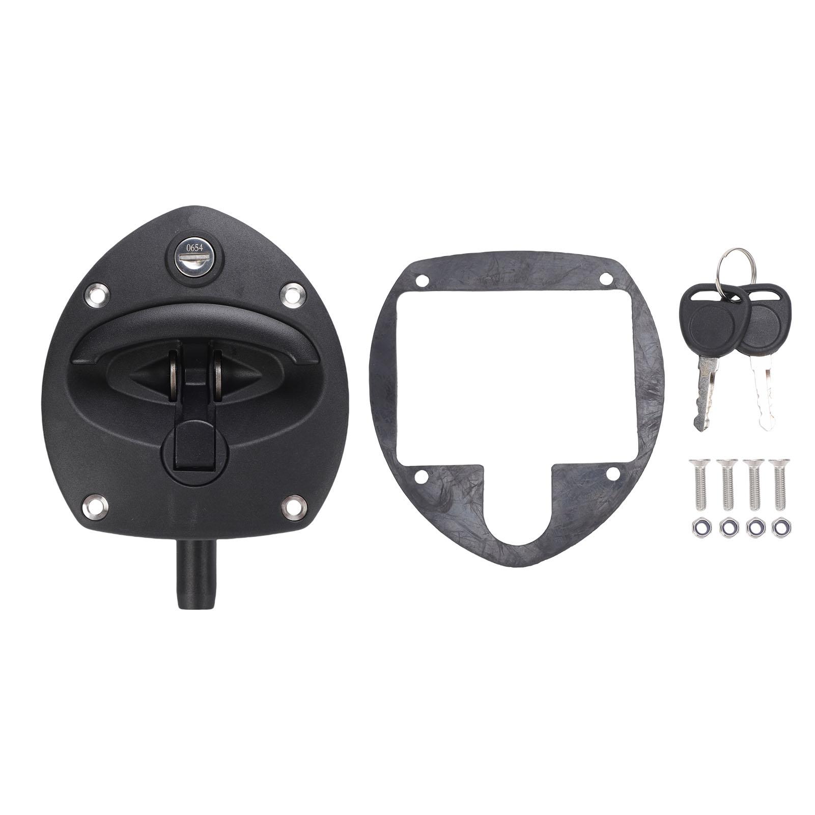 Защелка двери генератора для автодома, Т-образная ручка с 2 ключами 0406 0972 01, Удобное управление, Замена для генератора Cummins чёрный