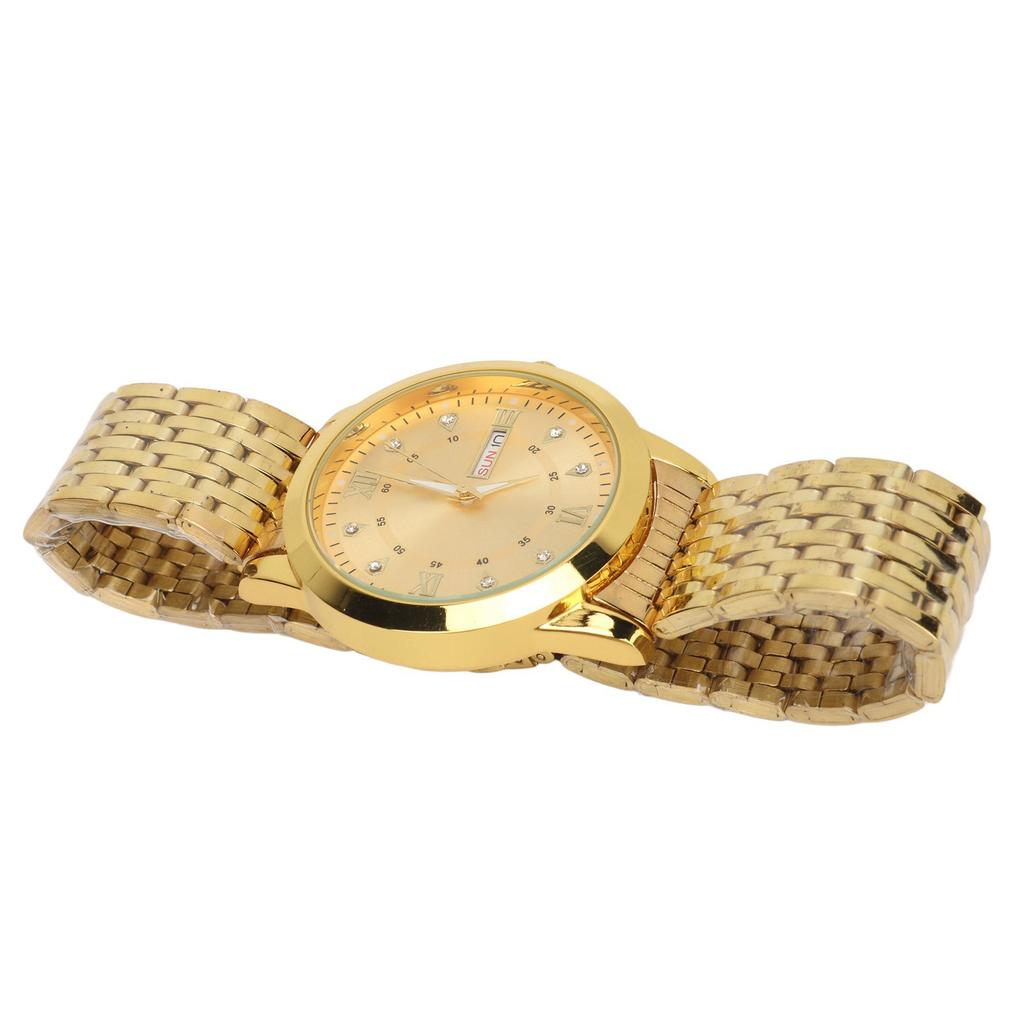 Relógio de Pulso Masculino Quartzo Dia Data À Prova D'água Casual Luxo Luminoso Moda Vestido com Liga