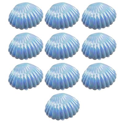 Packung mit 10 Bonbonboxen aus Kunststoffschale für Hochzeitsbedarf, Babypartys und Partys mit Meerjungfrauen-Thema Schmuckkästchen