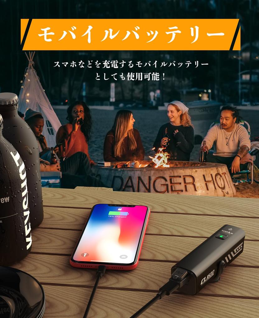 Rechargeable Bicycle 5000mAh High 1600 LED Bicycle Hangable Automatically Turns IPX6 Cross Bike Road Bike and Can Also Be Used As a Flashlight USB-C