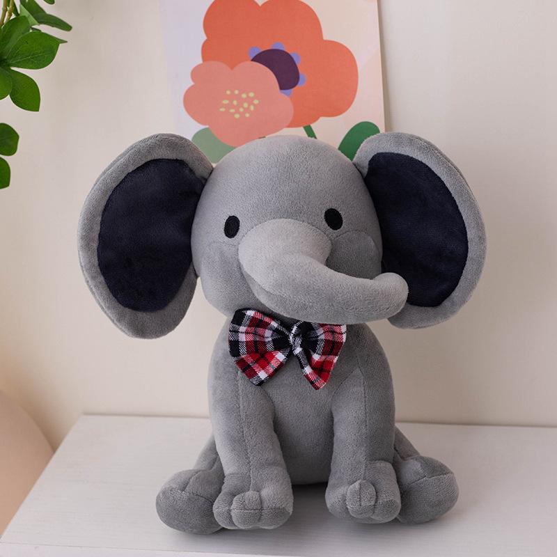 

Cute soft baby soothing elephant doll plush toy baby elephant doll children s company soothing doll 25cm（0.18kg）