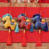 Chinesisches Neujahr Maskottchen Dekoration Chinesischer Stil Pferdejahr Stoff Anhänger Pferd Plüsch Boutique Dekoration Rucksack Zubehör