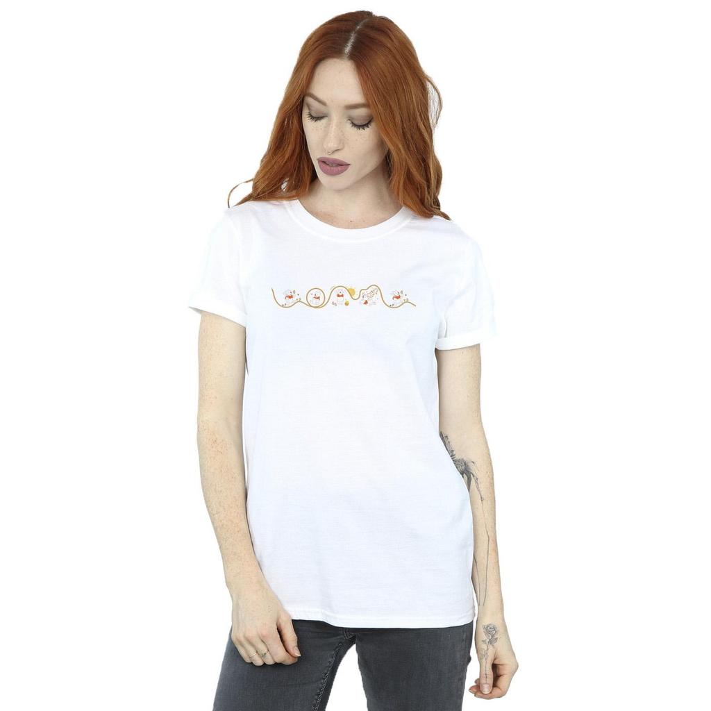 Disney Womens/Ladies Winnie The Pooh Tigger Line Cotton Boyfriend T-Shirt