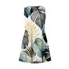 Women's Casual Fashion V-neck Sleeveless Floral Print Side Pocket Dress