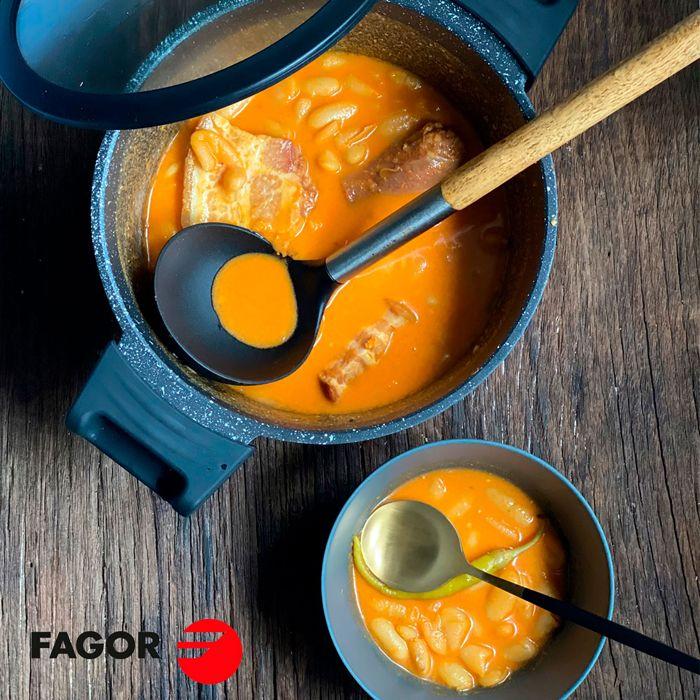 Casserole Induction 24cm, Fonte d'Aluminium Antiadhésif sans PFOA vitrocéramique FAGOR Alutherm Noir