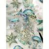 1 Pack Of 20 Sheets Octopus And Jellyfish Decorative  Stickers With Foil Printing