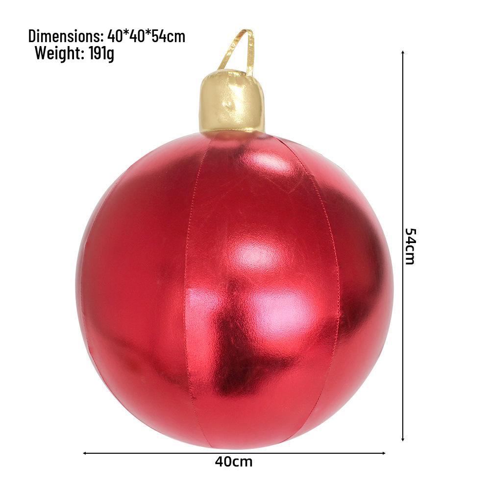 Outdoor Christmas PVC Inflatable Ball & Candy Cane Pendant Decoration