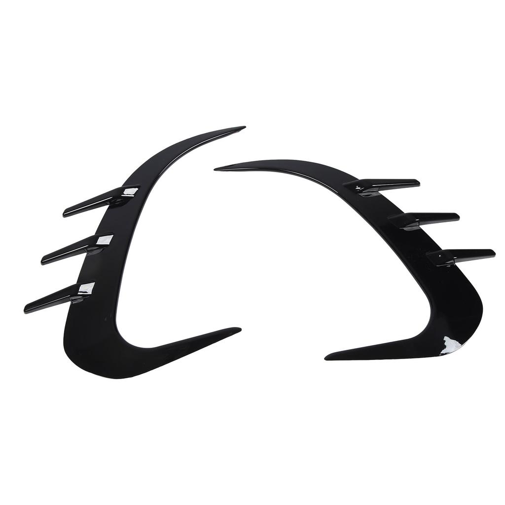2PCS Rear Bumper Spoiler Left Right Glossy Black Replacement for Benz GLC‑Class X254 AMG‑Line 2022 and Up