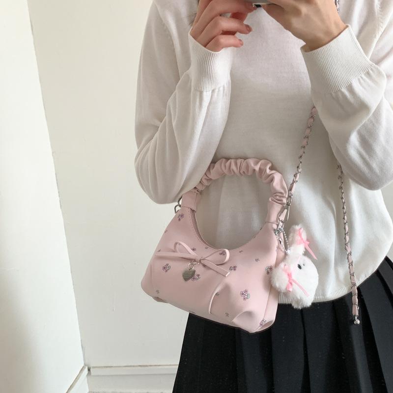 Neue Koreanische Crossbody-Taschen Damen Niedliche Ballett Mode Handtasche Bequeme und Vielseitige Textur Schulter-Aufbewahrungstaschen