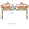 1/2 pcs Santa Door Frame Decor Card Christmas Wooden Pendant New Door Corner Decor