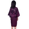 Hot Diamond Flower Girl Wedding Makeup Morning Robe Diamond Flower Girl Solid Color Long Cardigan Robe Can Be Worn Outside
