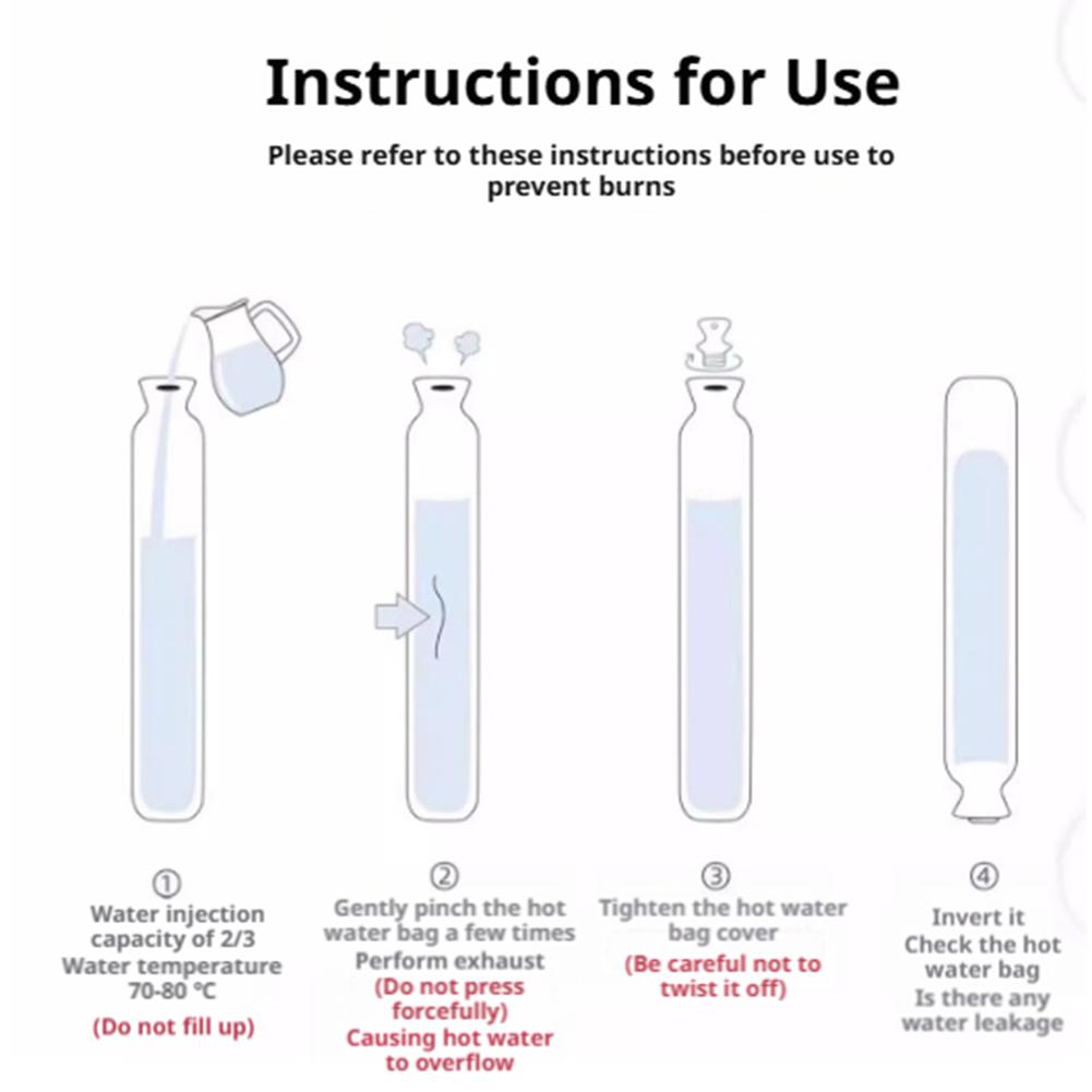 Oversized Extra Long Thickened Hot Water Bottle - Leak-proof Water Filling Bed Large Capacity Winter Bed Heater For Cold Nights
