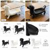 Black White Decorative Organizer Dachshund Sausage Dog Entryway Key Holder  Coffee Table