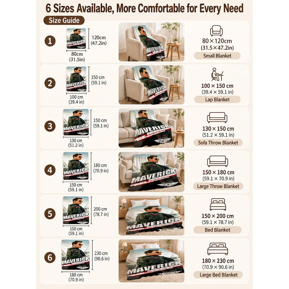 Top Gun Maverick Movie Theme Printed Flannel Blanket Ultra Soft Throw Blanket For Bedroom Bed Sofa Party Decor Birthday Gift