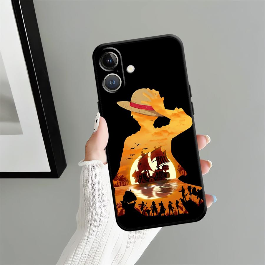 Luffy Zoro Cartoon Hülle für iPhone 12 SE 17Air 7 8 13 Mini X XS XR 15 Plus 17 16 Pro Max 11 14 Funda Handyhülle