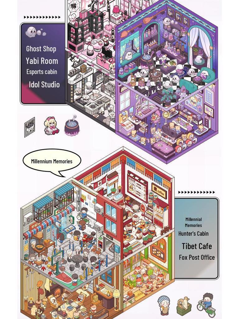 Tirador Cottage Girl Scary Scene Stickers: DIY Journal & Toy Collection