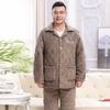 YUZHAOLIN Men's Thickened Fleece Pajama Set