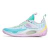 Li Ning Wade Way 808 2.0 Tlumení nárazů Protiskluzové Odolné proti opotřebení Nízké basketbalové boty Pánské tenisky Bílé Modré ABPT017-1