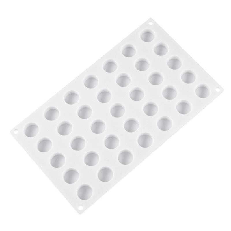 1 Pc 35 with Small Cylindrical Mousse Cake Mold Round Sandwich Silicone Mold Small Eardrum Dessert Fondant Baking Mold