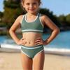 Ensemble Bikini pour Filles - Maillot de Bain Ado Haut & Bas Séparés