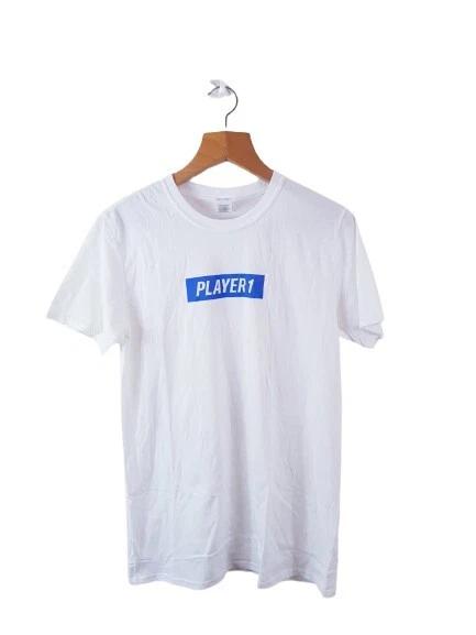 

Gildan Softstyle Mens Short Sleeve White Basic Tunic T shirt Size M ( Player 1 ) 3XL