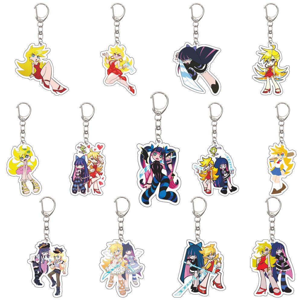 Chic Studio Unisex 55Mm Anime Panty Stocking With Garterbelt Keychain Panty Anarchy/Stocking Anarchy Key Chain Acrylic Model Plate Christmas Gifts