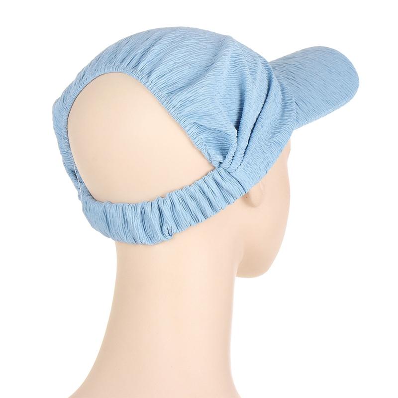 Classy Summer Sunscreen Turban Cap Headband Solid Color Hair Wrap Nursing Cap Headwear Sleeping Cap for Friends
