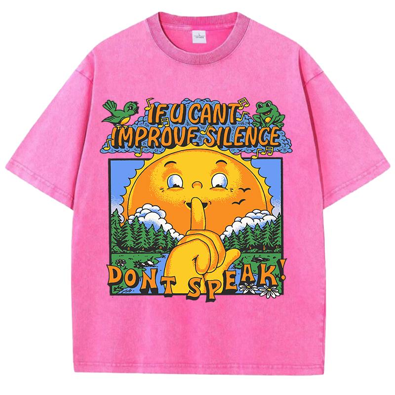 

Если не можешь улучшить тишину, не говори. Дизайн. Выстиранные футболки. Мужские. Мягкая футболка. Модные топы. Удобные хлопковые футболки с коротким рукавом. 3XL